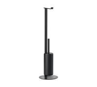 Zone Denmark Rim toilet roll holder with brush Black
