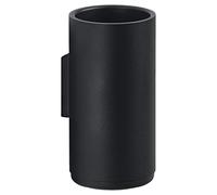 ZONE DENMARK Rim Wall Toothbrush Cup Diameter 7 x 13.7 cm, Black
