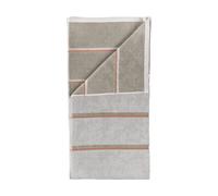 Zone Denmark Sauna towel Soft grey-eucalyptus-terracotta, 50x100 cm