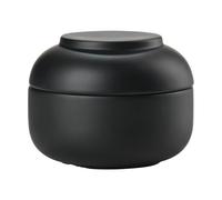 Zone Denmark Sensu jar with lid Ø10.5x7.5 cm Black