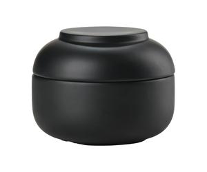 Zone Denmark Sensu jar with lid Ø10.5x7.5 cm Black