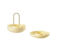 Zone Denmark Singles egg cup 4-pack with holder Limestone