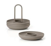 Zone Denmark Singles egg cup 4-pack with holder Taupe