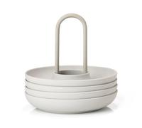 Zone Denmark Singles egg cup 4-pack with holder Warm Grey