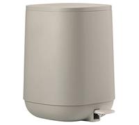 Zone Denmark Time Bathroom Waste Bin, Small Cosmetic Bin, Waste Bin with Lid, Diameter 20.8 cm, Height 27.5 cm, Capacity 3 Litres, Concrete