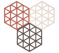 Zone Denmark - Triangle Trivet 3 Pieces, Red - Red