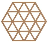 Zone Denmark Triangles Triaster Heat Resistant up to 250 °C, Silicone Coasters, Decorative Coasters for Pots and Pans, Dishwasher Safe, 16 x 14 cm, Light Terracotta