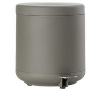 Zone Denmark Ume Bathroom Dustbin with Lid for Bathroom with Removable Inner Bucket and Soft-Close Diameter 19.5 cm Height 22 cm 4 Litres Taupe Brown