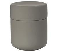 Zone Denmark Ume Ceramic Cosmetic Box with Lid Diameter 8.3 cm Height 10.3 cm Taupe