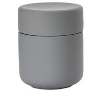 ZONE DENMARK UME Ceramic Storage Box with Lid Diameter 8.5 cm Height 10.5 cm Grey