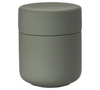 Zone Denmark Ume Ceramic Storage Box with Lid, Diameter 8.5 cm, Height 10.5 cm, Olive Green