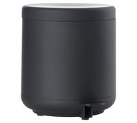 Zone Denmark Ume Pedal Bin, Bathroom Waste Bin with Lid, Small Rubbish Bin with Inner Bucket, Hygienic Hands Free Foot Pedal Trash Can, 4 Litres, Black