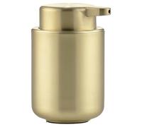 Zone Denmark Ume Soap Dispenser for Liquid Soap, Matt Brass, Scandinavian Design, 250 ml, Height 12.8 cm, Brass