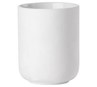 Zone Denmark Ume Stoneware/Ceramic Toothbrush Holder, Beautiful & Practical Bathroom Accessories, Diameter 8.3 cm, Height 10.3 cm, White