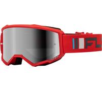 Zone Goggle Red/Charcoal - Silver/Smoke Lens, red