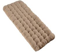 Zone Tech Camping Cot Mattress Pad Premium Quality Outdoor Comfortable Thicker Cotton Sleeping Cot Lightweight Waterproof Bottom Pad Mattress for Adult, Kid (Beige, 1-Pack)