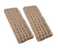 Zone Tech Camping Cot Mattress Pad Premium Quality Outdoor Comfortable Thicker Cotton Sleeping Cot Lightweight Waterproof Bottom Pad Mattress for Adult, Kid (Beige, 2-Pack)