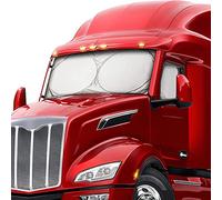 Zone Tech Nylon Windshield and Side Windows Magic Sunshade - Premium Quality Super Jumbo Nylon Reflective Car Magic Sunshade for Truck Windshield Maximum Coverage