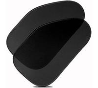 Zone Tech Side Window Cling On Sun Shades 2 Pack Mesh Car Pop Up Non Suction Cups Needed Sunshade Red