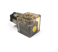 Zone Valve Solenoid Valve，Hydraulic solenoid valve coil plug with indicator voltage 24V 220V 110V 12V(Brown,AC220V)(Brown,DC12V)