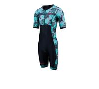 ZONE3 Activate Plus Short Sleeve Trisuit | UK S in Momentum Ii/Tribal Rush