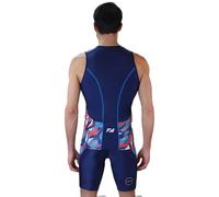 Zone3 Activate Plus Zinc Burst Sleeveless Tri Jersey Blue XS Men XS Zinc Burst