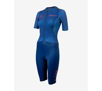 Zone3 Aeroforce X II Short Sleeve Trisuit Blue Pink Women - S