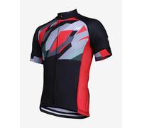 Zone3 Coolmax Mesh Short Sleeve Jersey Black Red Grey - S