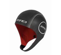 Zone3 Neoprene Open water Swimming Cap Swim Hat Black/Red