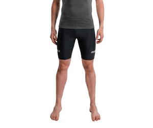 ZONE3 Lava Long Distance Men's Tri Shorts | UK S in Black