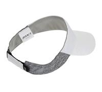 ZONE3 Lightweight Race Visor for Training and Racing, White/Charcoal Marl/Reflective Logo, Unisex One Size/UV Sun Protection
