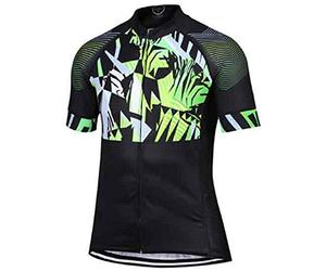 ZONE3 Men's Cool-Tech Mesh Cycle Jersey, Green/Black/White, Large