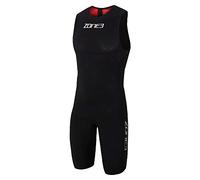 ZONE3 Men's Streamline Sleeveless Swimskin, Black/Red, M