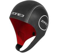 Zone3 Neoprene Open water Swimming Cap Swim Hat Black/Red