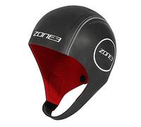 Zone3 Neoprene Open water Swimming Cap Swim Hat Black/Red
