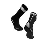 Zone3 2024 Neoprene Swimming Socks - Black / Reflective Silve XS