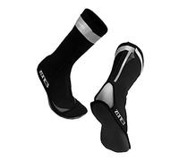 Zone3 2024 Neoprene Swimming Socks - Black / Reflective Silve M