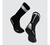 Zone3 Neoprene Swim Socks - Outdoor Swimming - Black/Silver