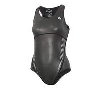 ZONE3 Neoprene Women's Swim Costume Black/Silver