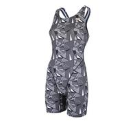 ZONE3 OWS Renew Short Leg Kneeskin Swim Costume/Made from Recycled Bottles/Designed for Open Water Swimming/Geo 1.0 Greyscale Swimwear (42)