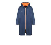 ZONE3 Polar Fleece Robe | UK XL in Navy Blue/Orange