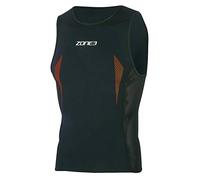 ZONE3 Unisex Swim-Run Top Black/Orange