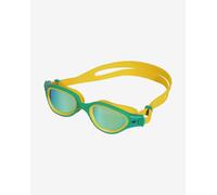 Zone3 Venator-X Swimming Goggles Yellow Green with Blue Mirrored Lenses
