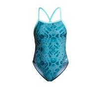 ZONE3 Women’s Strap Back Swimsuit - Open Back Training Costume for Pool & Outdoor Swimming Teal