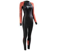 ZONE3 Womens Venture Wetsuit Full Length Swim/Dive Suit, Entry Level Wetsuit/Black Orange