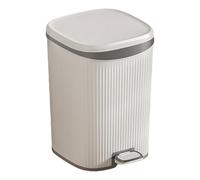 ZONEBEST Garbage Bin,HandsFree Pedal Trash Can for Kitchen Office Use, Step Pedal Kitchen Trash Can with Lid Pedal Garbage Can Waste Basket