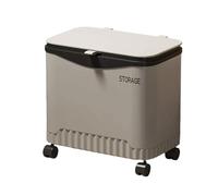 ZONEBEST Trash Can,Portable Trash Bin Feet Wheel Garbage ContainerFor Home Office Use Light Weight Design for Kitchen Bedroom Bathroom