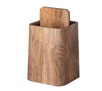 ZONEBEST Trash Can,Vintages Styles Desk Trash Can Rubbish Bin Lid for Office and Home Use, Retro Design Waste Bin Can with Odor Control