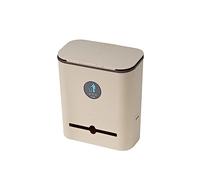 ZONEBEST Trash Can,Wall Mounted Hanging Trash Bin with Sliding Lid Trash Bin Garbage Can Counter for Kitchen Waste Paper Garbage