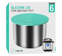 ZoneFly Silicone Lid Fits Instant Pot 6 Qt - 6 Quart Cover for Instant Pot IP DUO-60, LUX, ULTRA, Nova, Plus, Max, Gem, Viva, Smart Wifi and More, Sealing Lid for 6 Qt Pressure Cooker